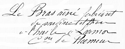 Signature Pierre Le Bras