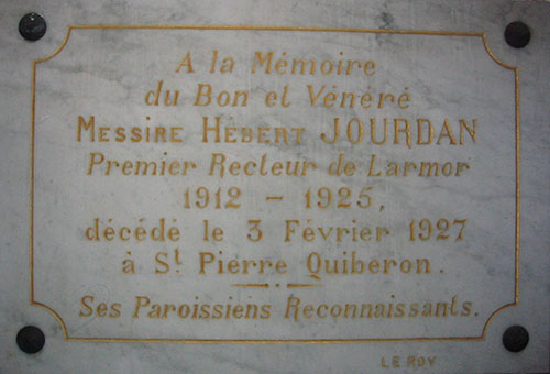 Plaque abbé Jourdan